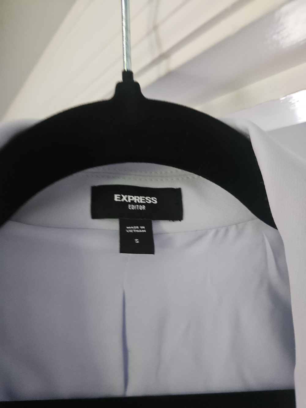 Express Editor Double-Breasted Light Blue Blazer - Picture 2 of 5